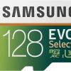 Cartão de memória microSD 128GB Samsung EVO 128GB Classe 10  SDXC